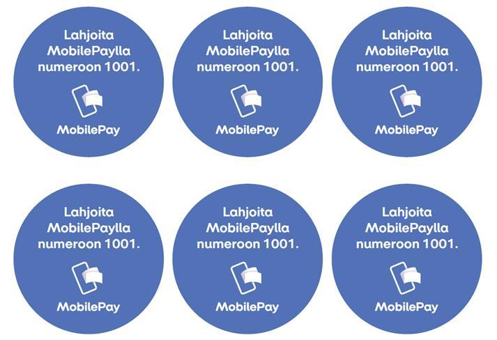 MobilePay Fungerar oberoende av hurdan mobil man har och vilken bank man anlitar Donationen dras av från