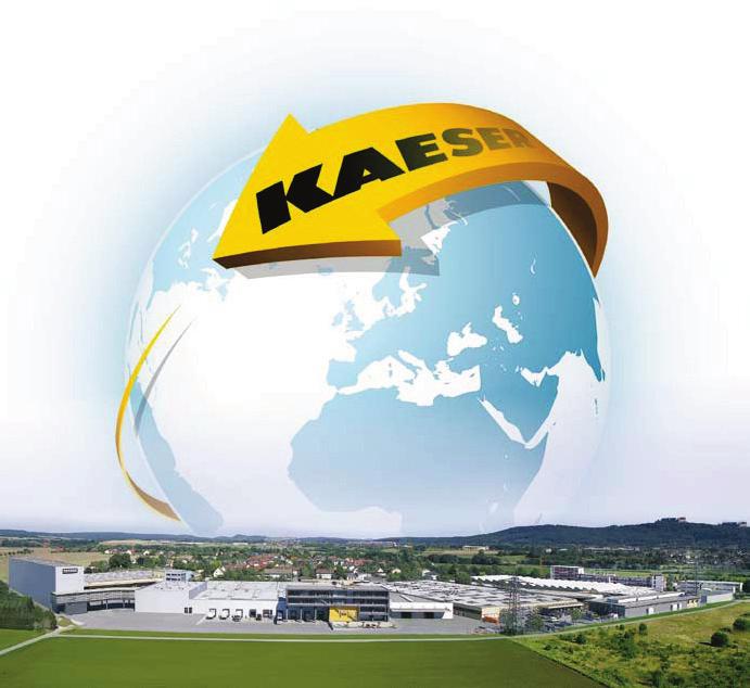 www.kaeser.com KAESER finns över hela världen KAESER KOMPRESSORER är en av världens största kompressortillverkare och finns över hela världen.
