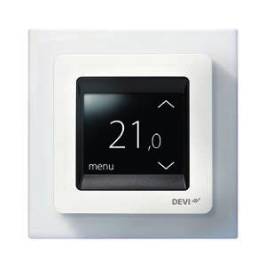 Reglering: Termostater 37 DEVIreg Touch Digital termostat med touchscreen för intelligent reglering av golvvärme.