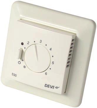 38 Reglering: Termostater DEVIreg 530 Elektronisk termostat för reglering av golvvärme.