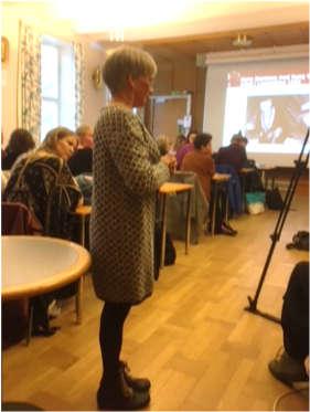 "Elsa Laula och skrivande samiska kvinnors antikoloniala kamp", så hette ett föredrag om starka samiska kvinnor, ett seminarium, som Ingegerd och jag (Siv) deltog i.