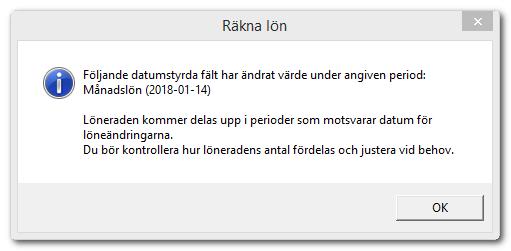 Månadsavlönad som ändrar månadslön under perioden När en anställd ändrar månadslön och eventuellt även