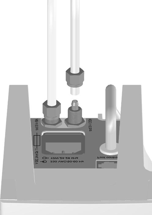 Installation Iakttag försiktighet Anlita en behörig tekniker för att ansluta maskinen till vattentillförsel. 3.2 Version med vattenslang (tillval). Anslutning av vattentillförsel 1.