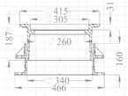 7034626 7034626 425 ytande ram, PREMIUM lock FV, slitsad packning, lås och tätt spetthål Artikelnr Fabr bet Belastn klass Std EN 7034626 2566/2563HTFV D400 EN124/Sitac PREMIUM 400 400 teleskop ram,