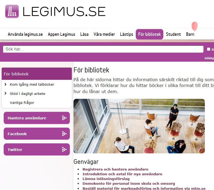 Registrering Logga in som registrerare: Logga