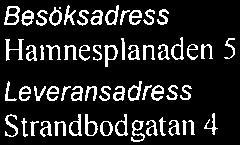 bakgrund och konsekvensutredning Postadress Box