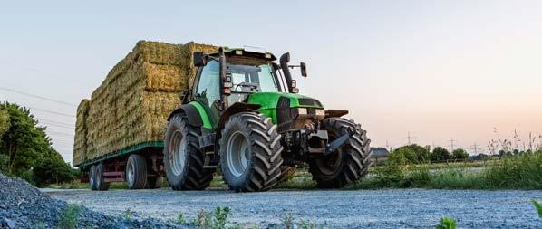 Vägtransporter I jordbruket är transporter centrala för verksamheten. Nästan alla transporter sker med traktor eller lastbil.