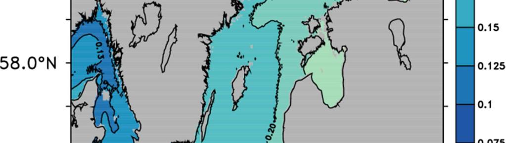 Havsnivåerna i Nordsjön och Skagerrak skulle