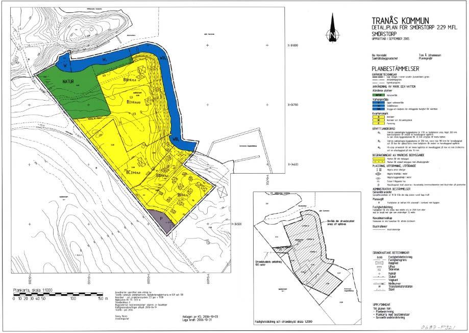 5.5 Detaljplaner För planområdet gäller Detaljplan för Smörstorp 2:29 m.fl. i Tranås kommun laga kraft 2006-10-31, (Lantmäterinummer 0687-P321) vars genomförandetid har gått ut.