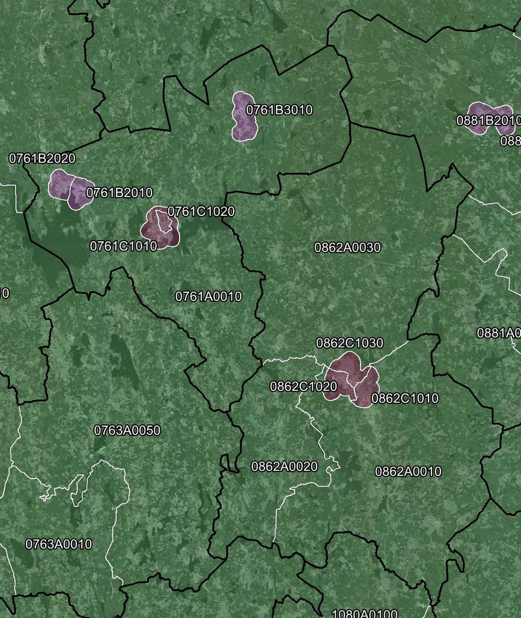 Kodsättning av DeSO Län Kommun Gruppering ABC - Sorteringsnummer - Löpnummer Reservplats 0761 B 3010 0761 B 2020