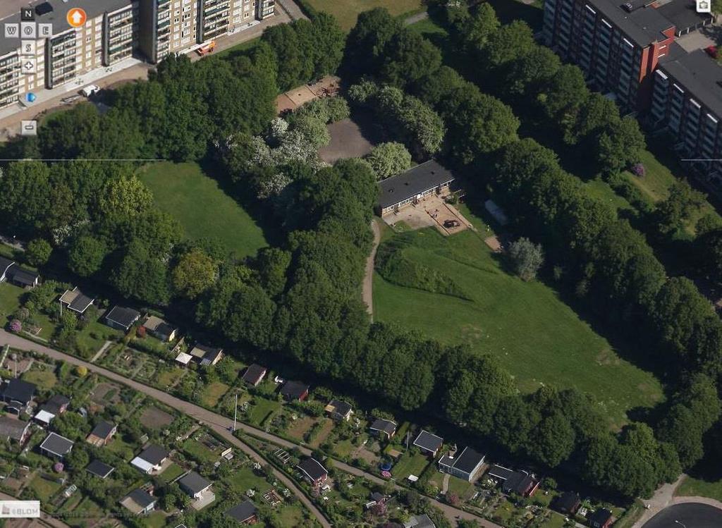 Exempel 1 - resultat Kompensatonsåtgärder: Återställa parkmark där paviljongen är idag