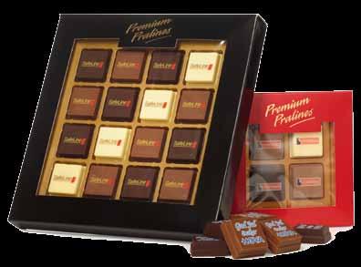 4-färgstryck Startkostnad tillkommer: 395 kr En exklusiv chokladpralin med er logotyp tryckt direkt på chokladen ser elegant ut.