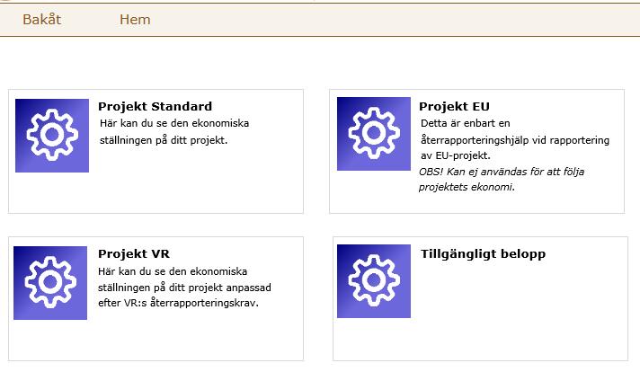 Observera att när du ska välja en aktivitet finns ingen pil (enbart