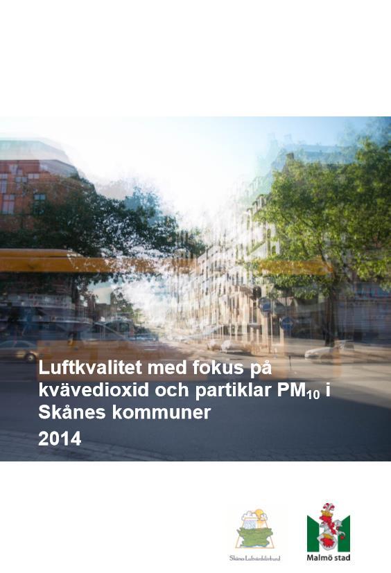 Emissionsdatabas Skåne Verksamheten för emissionsdatabasen Skåne ändrar från och med år 2017 och började årligen kartläggs en av föroreningarna kvävedioxid NO 2, partiklar PM 10, partiklar PM 2,5