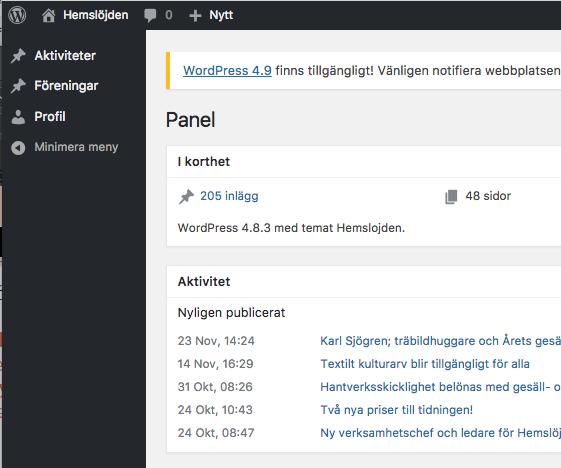 Föreningar Här kan du redigera din föreningssida; skriva texter, lägga in bildspel och redigera kontaktuppgifter. Läs mer på sid 7.