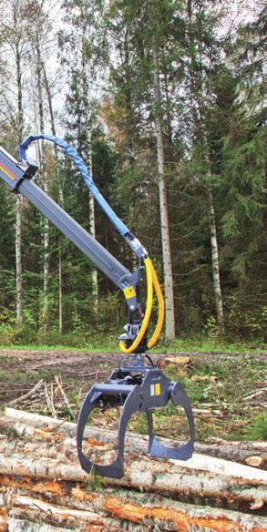 T12 G2 har hydraulisk justerbar förlängningsbanke bak som standard och de har båda flyttbar boggi.