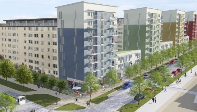 detaljplan. I Linköping bedrivs planprocesser om att bygga 570 lägenheter, fördelat på flera varierade huskroppar på befintliga och outnyttjade parkeringsytor.