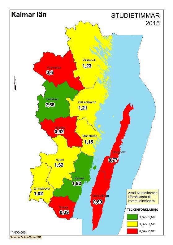 Landstinget i Kalmar län Datum 2018-01-31 Sida 34 (56) Studieförbund Folkbildningen är en viktig resurs för det civila samhället.