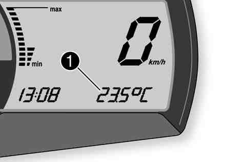 6 MANÖVERANORDNINGAR 35 6.11.13 Visningsläge TRIP F När bränslenivån når reservmärket skiftar visningsläget automatiskt till TRIP F och börjar att räkna från 0.
