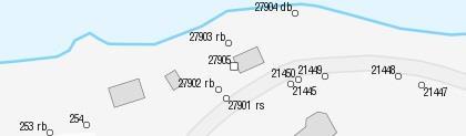 1:2 000, enligt registerkartans stil I tabellen nedan beskrivs de olika markeringstyper som används.