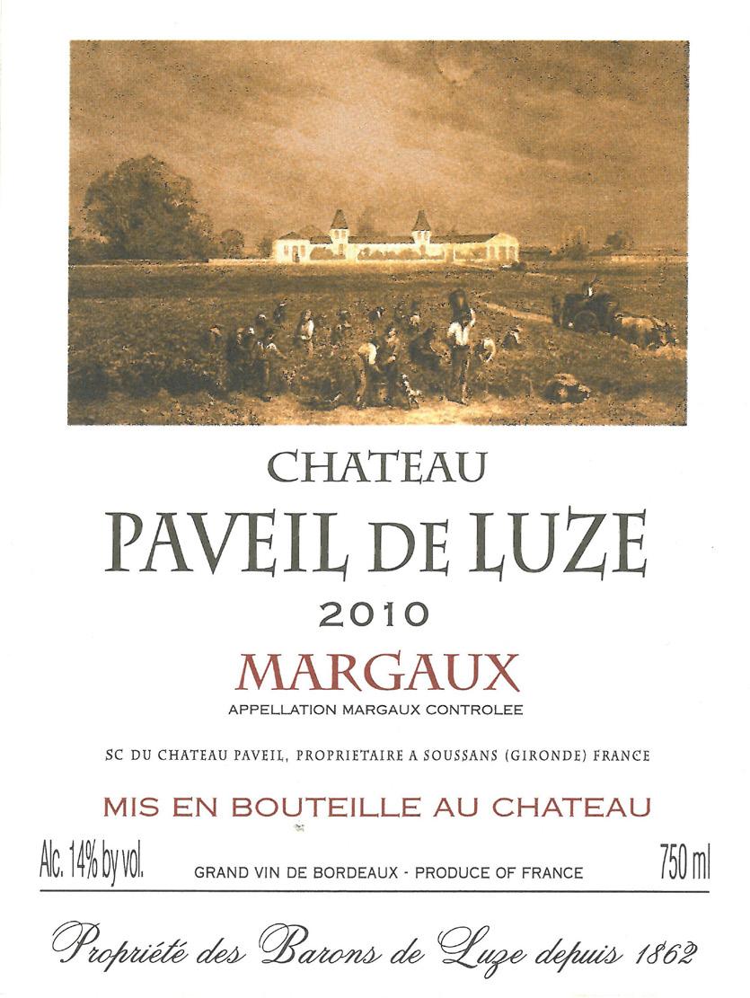 Frankrike, Bordeaux, Vänstra Stranden Château Paveil de Luze Château Paveil de Luze är en av de äldsta egendomarna i Médoc.