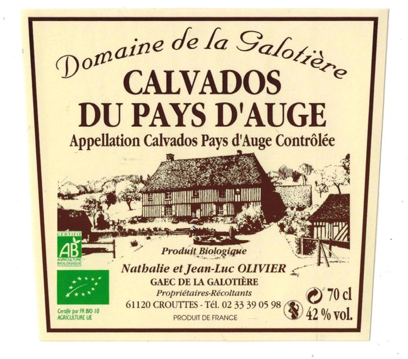 Frankrike, Calvados Domaine de la Galotière Producenten håller till i hjärtat av Normandie, i Pays d Auge, och är ett utpräglat familjeföretag som har producerat cider i över 50 år.