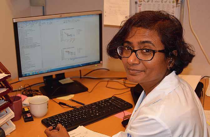 Deepti Verma undersöker sambandet mellan psoriasisutslagens utbredning, bmi och nivåerna av inflammasom och NOS2. På så sätt hoppas hon finna en markör för samsjuklighet.