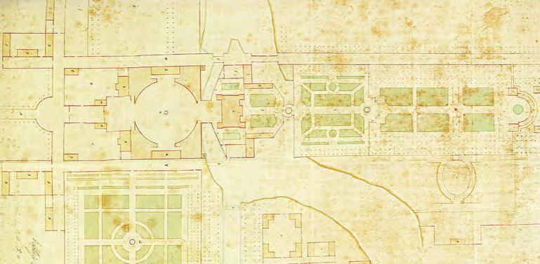 Tessins generalplan, troligen från 1669. Källa UUB. Figur 6 (2:a nedåt).