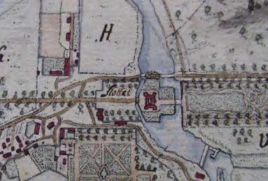 Parkbeskrivning, kortfattad Slottsparkens västra del, den tidigare borggården, har en markerad