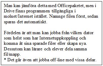 det sparat på din Drive Skriv in din text och formatera med hjälp av