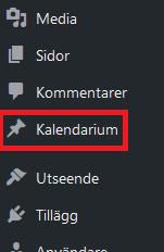 Kalendarium Här lägger du upp evenemang, möten och liknande. Inläggen lägger sig i datumordning efter när tillställningen hålls. Efter utsatt datum syns de inte längre för sidans besökare.