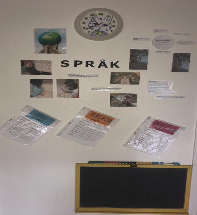 2.2 Utveckling och lärande Vi strävar efter att barnen utvecklar sina språk genom att de: Utvecklar sin förmåga att lyssna, berätta, reflektera och ge uttryck för egna uppfattningar och försöker