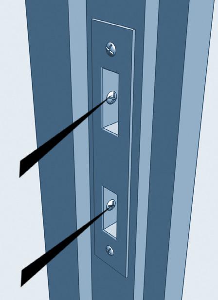 Med godkänd låsenhet avses certifierat lås och slutbleck som uppfyller svensk standard SS 3522 lägst klass 3. Ett godkänt cylinderlås har en rund (ej oval) cylinder, se bild 4. 2.