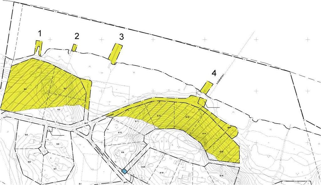 Det föreslås inte att några nya bryggor skall tillkomma utan att befintliga ska bli kvar.