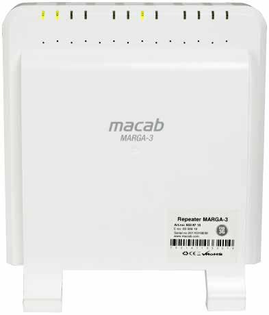 Godkänd Väggfäste Anslutning DATA/IP 170926 3G-REPEATER FÖR BÄTTRE TELEFONI OCH DATA Marga-3 Täcker ca. 1500 kvm Medföljer Marga-3 Nätdel Väggfäste 2 st vinkelkontakter SMA-hane - SMA-hona.