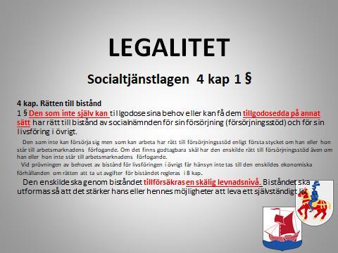 TRE VILLKOR FÖR