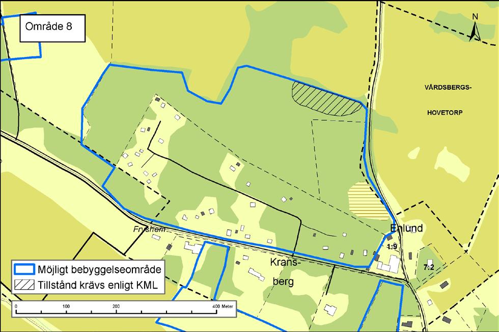 16 Arkeologisk specialinventering Område Vårdsberg Fig. 9. Område 8 Området utgörs av blockrik mark, bevuxen med blandskog.