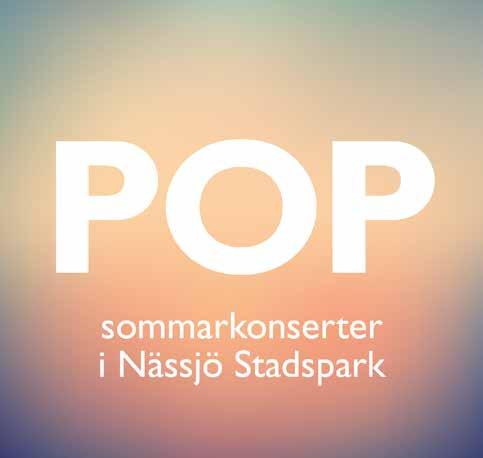 POP I SOMMARNATT Gratis musikkonserter i Nässjö stadspark varje torsdag i augusti. Följ oss gärna på facebook, Pop i sommarnatt i Nässjö, och håll er uppdaterade om spelningarna.