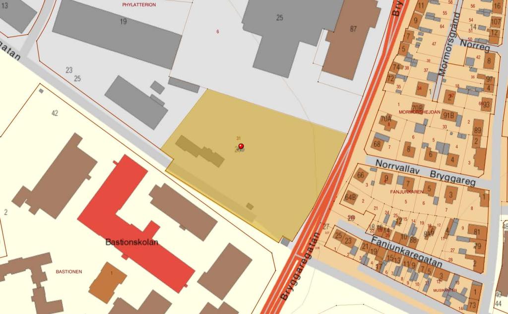 Trelleborgs kommun Sida 4 av 20 811-035 2 Översiktlig beskrivning av fastigheten Fastigheten Phylatterion 31 (ursprung Phylatterion 17) är ca 12 000 kvm stor och avgränsas i söder av Ståstorpsgatan