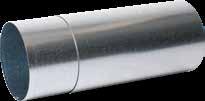 Ljudreducerande kanal AIR2, finns med invändig diameter 102 mm. Ytterdiameter är 143 mm. Mineralullsrör med baffel AIR3 ger optimal ljudreduktion.