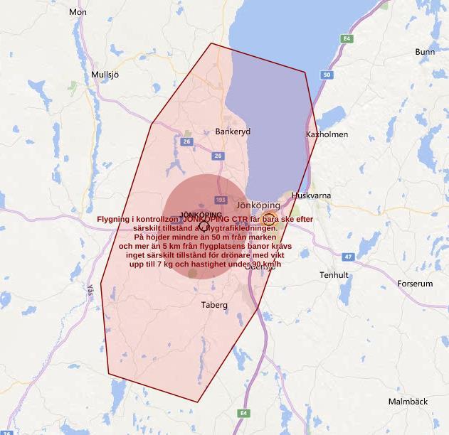 Förenklat tillstånd för drönare som väger 7 25 kg och som flygs inom synhåll.