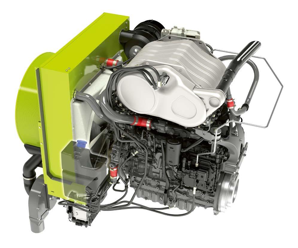 Optimerad förbränningsprocess Högsta motorprestanda Låg bränsleförbrukning Optimal kraftöverföring Bränsletankvolym på 400 liter Smart
