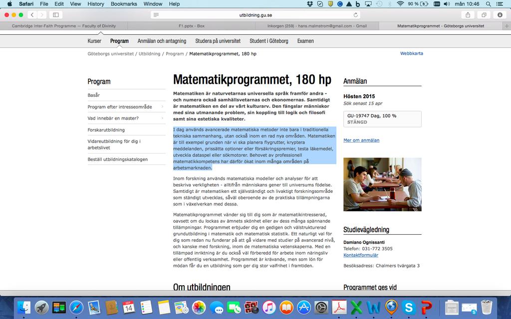 Matema'sk klarspråk är fak'skt inte en omöjlighet utan en nödvändighet.