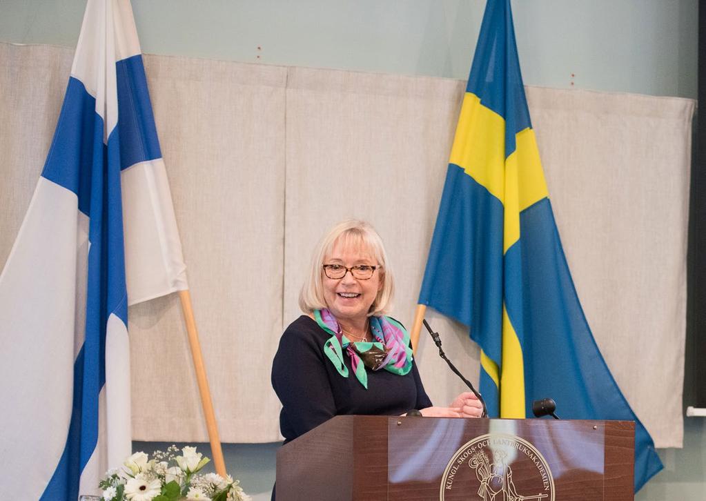 10 Chris Heister, ordförande för gåvokommittén, vid seminariet på KSLA den 27 oktober 2017.