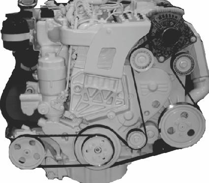 Avsnitt 4 - Underhåll. Vrid den utomtisk remspännren medurs. c d e - Serpentinrem - Automtisk remspännre c - Spännrulle d - Växelströmsgenertor e - Spännrulle f - Remskiv för sjövttenpumpen f c.