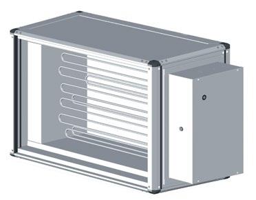 LUFTVÄRMARE, ELEKTRISK FÖR 3X400 V OCH 3X440 V MONTERING- OCH SKÖTSELINSTRUKTION EQEK ELEKTRISK LUFTVÄRMARE ALLMÄNT Den elektriska luftvärmaren är försedd med rörformade värmestavar.