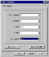 6. 7. 8. 9. Fyll i dialogrutan med följande data: Datahastighet = 4800 baud, Data Bits = 8, Paritet = None, Stop Bitar = 1, Flow Control = None.