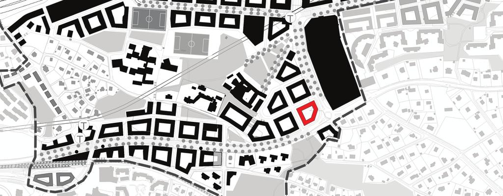 FUNDAMENTA Skala 1: 4000 STADSRUM CIRKULATIONSPLATSEN STADSGATA #1 HUVUDGATAN Sydöstra