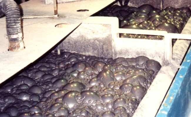 mineralkornsstorlek Flotation för att separera