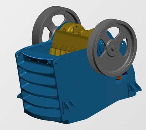 crusher is powered by a torque